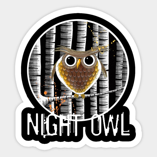 Night Owl Sticker by Scratch